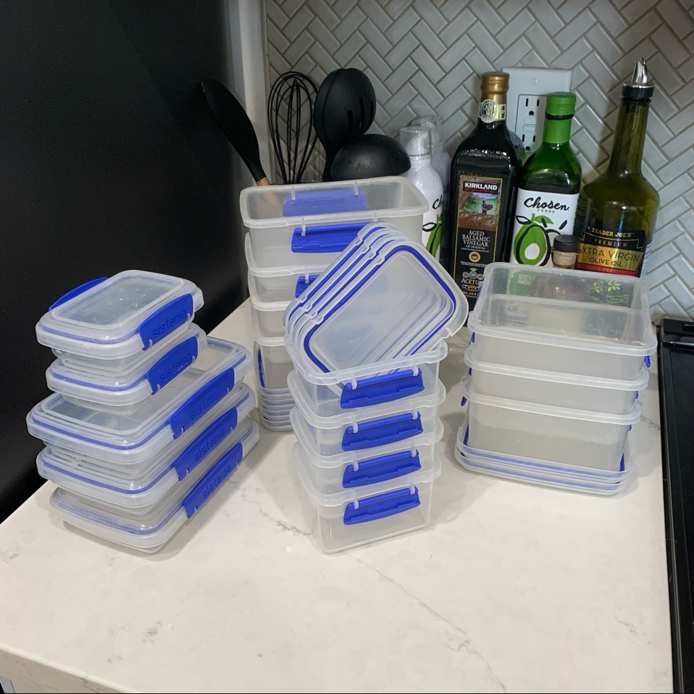 15 Piece Sistema Plastic Container Storage Set